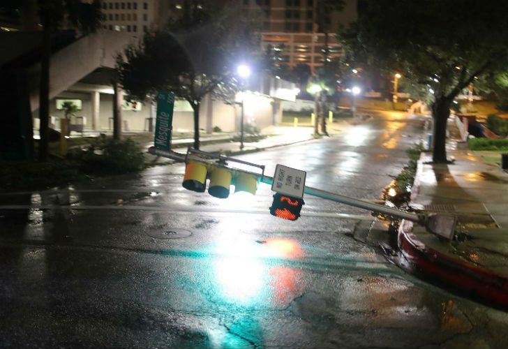 Los efectos del huracán Harvey.