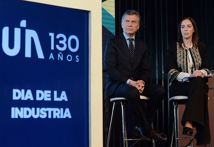 El presidente Mauricio Macri participó del acto por el Día de la Industria, en Pilar.