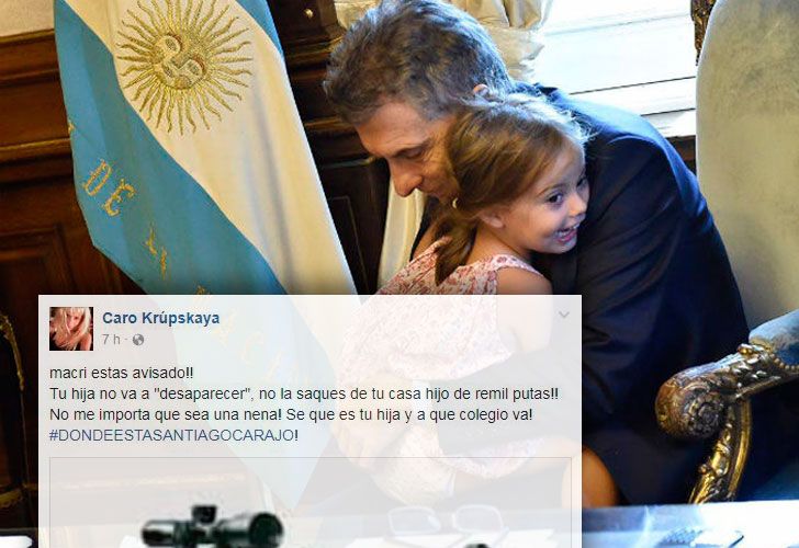 El juez Lijo investiga una amenza de muerte a la hija de Macri