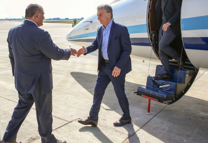 El presidente Mauricio Macri junto al gobernador de Tucumán Juan Manzur.