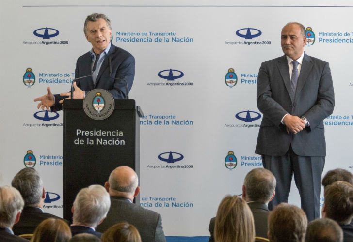 El presidente Mauricio Macri junto al gobernador de Tucumán Juan Manzur.