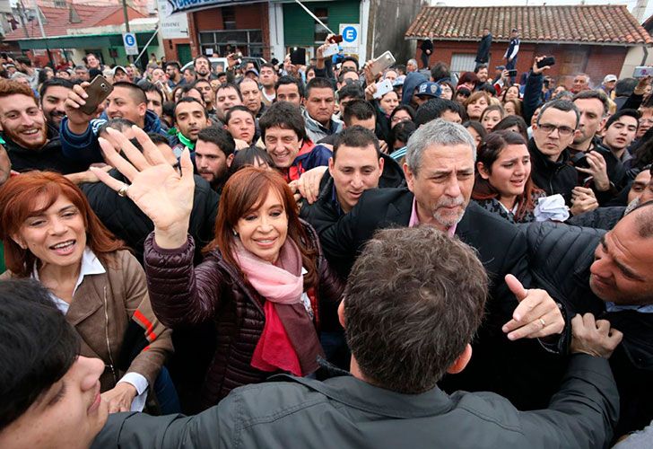 Cristina fernández de Kirchner junto al intendente de Avellaneda Jorge Ferraresi.