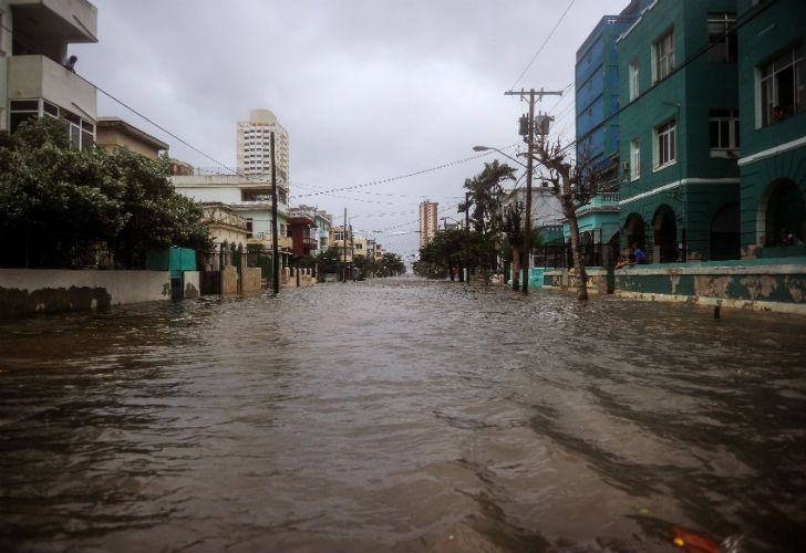 El temporal dejó destrozos en toda la isla.