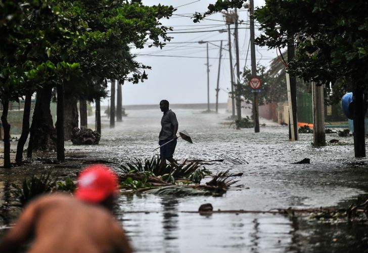 El temporal dejó destrozos en toda la isla.