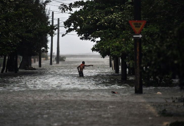 El temporal dejó destrozos en toda la isla.