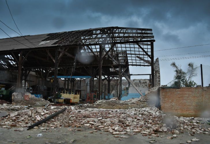 El temporal dejó destrozos en toda la isla.