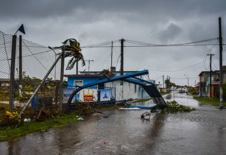El temporal dejó destrozos en toda la isla.