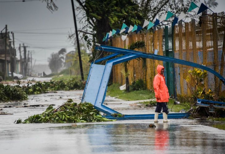 El temporal dejó destrozos en toda la isla.