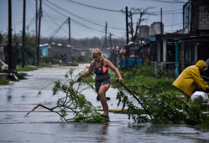 El temporal dejó destrozos en toda la isla.