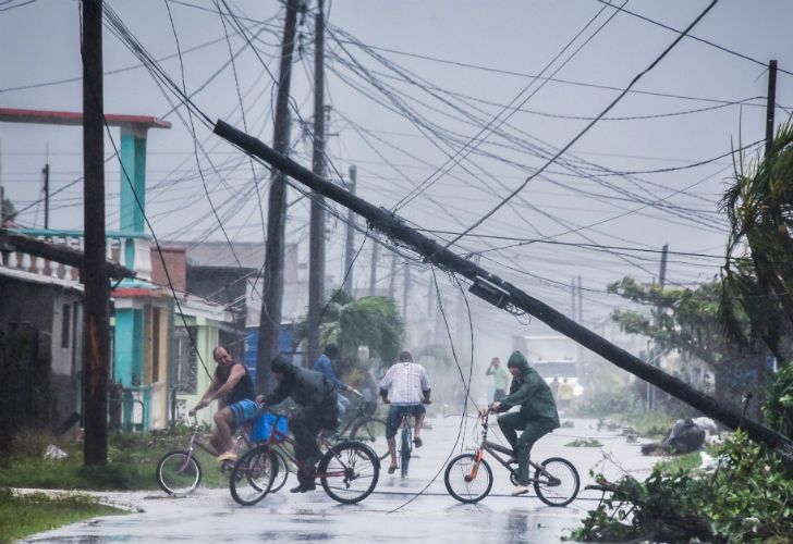 El temporal dejó destrozos en toda la isla.