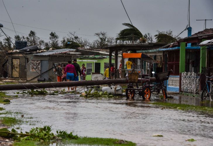 El temporal dejó destrozos en toda la isla.