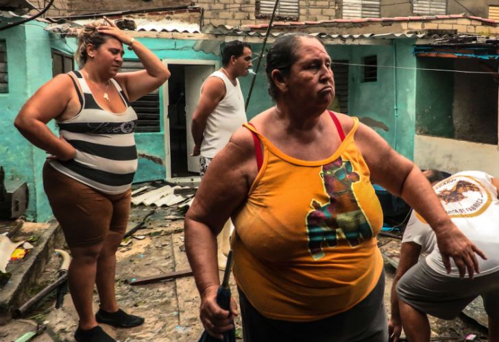 El temporal dejó destrozos en toda la isla.