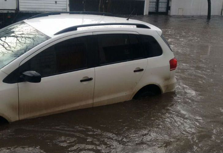 Fuertes lluvias y viento en la provincia de Buenos Aires.