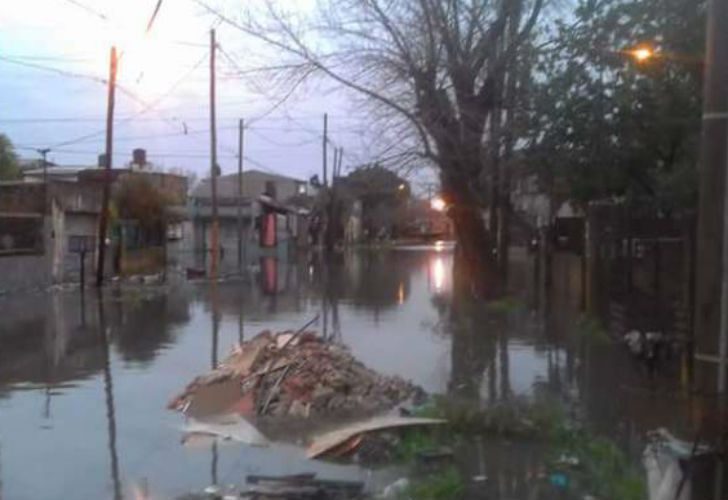 Inundaciones en Quilmes.