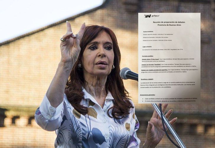 ¿Debatirá Cristina Fernández de Kirchner con sus rivales bonaerenses?