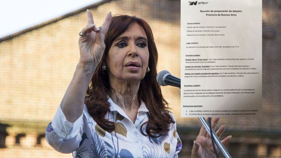 Cristina juega al misterio con el debate electoral