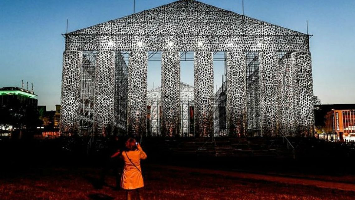 Marta Minujín’s majestic Parthenon of Books in Kassel at documenta14.