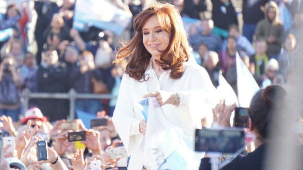 Cristina Kirchner en Florencio Varela. 