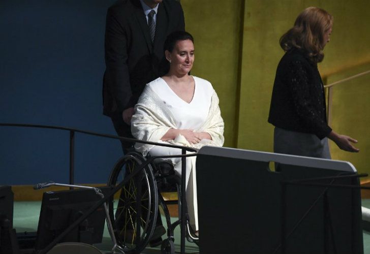 La vicepresidenta Gabriela Michetti en la Asamblea General de la ONU.