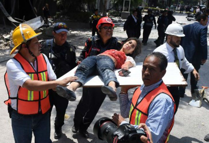 Terremoto en México: el sismo de 7,1 destrozó la ciudad. 