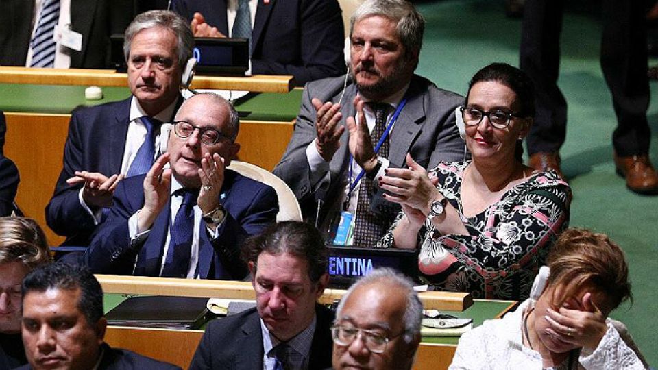 Gabriela Michetti preside la delegación argentina ante las Naciones Unidas.