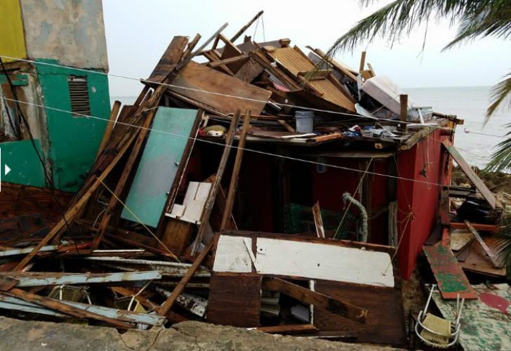 El barrio La Perla quedó devastado.