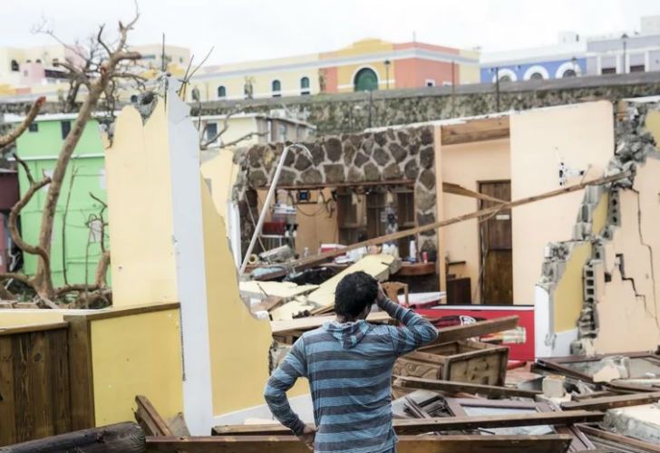 El barrio La Perla quedó devastado.