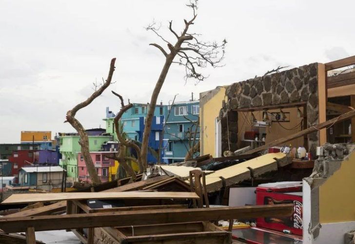 El barrio La Perla quedó devastado.