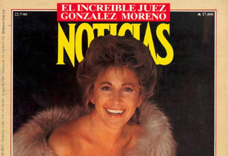 Portada de la revista Noticias con la emblemática tapa con María Julia Alsogaray