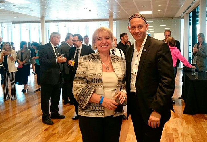 Silvina Giudice y Sergio Bergman en los Premios Perfil 2017