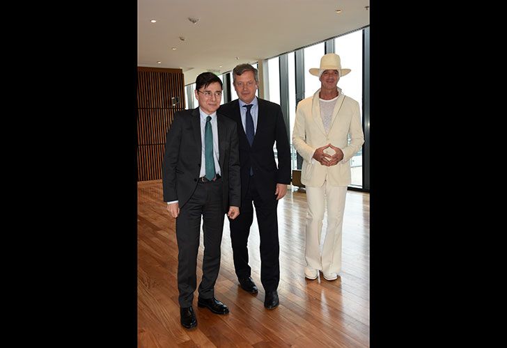 Alan Faena, Emilio Monzó y Jorge Fontevecchia