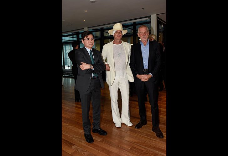 Jorge Fontevecchia junto a Alan Faena y Francisco De Narváez.