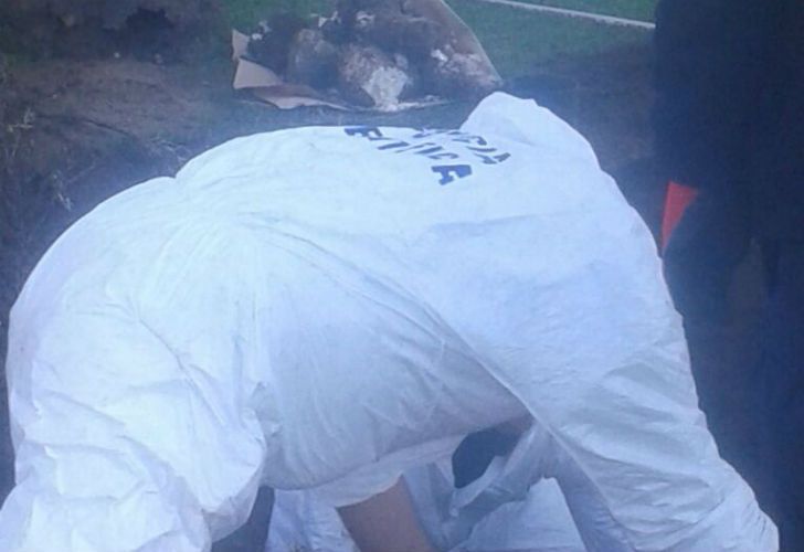La Policía de la provincia encontró un barril enterrado en la quinta del "Pata" Medina.