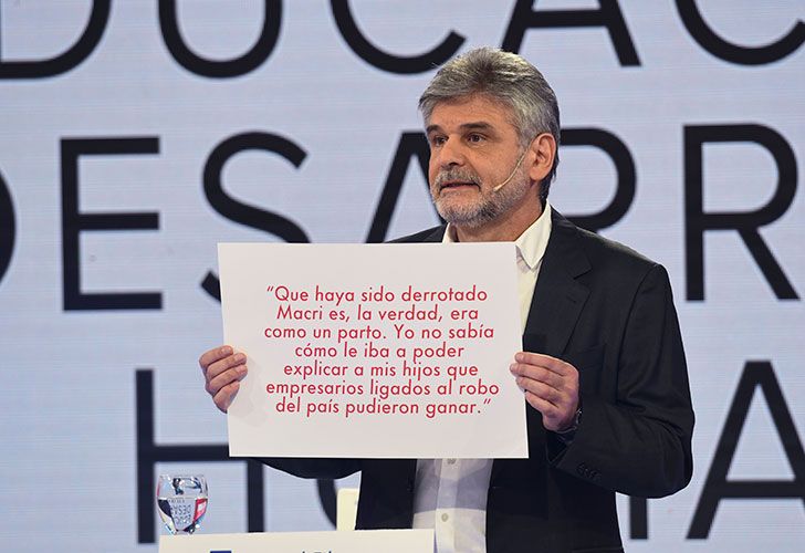 Daniel Filmus, candidato a diputado nacional por Unidad Ciudadana para las elecciones del 22, durante el debate de los postulantes