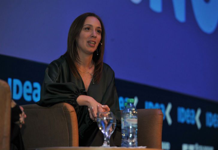 La gobernadora María Eugenia Vidal en la inauguración del 53° Coloquio de Idea.