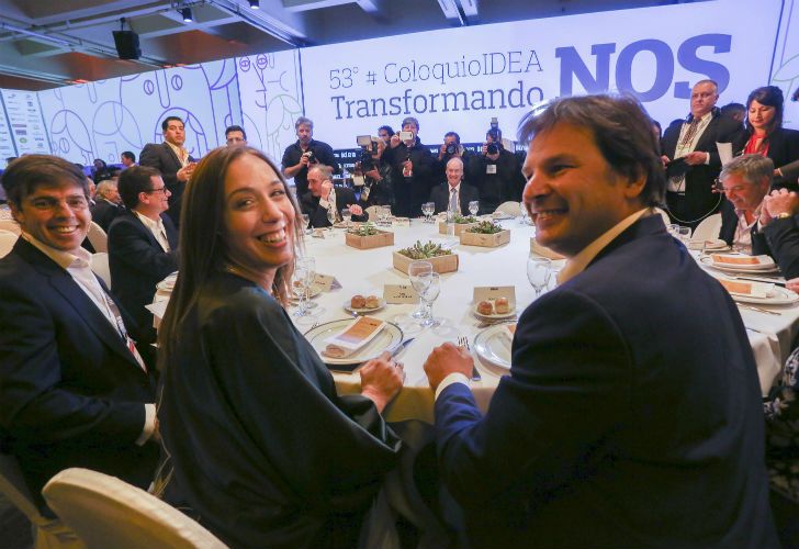 La gobernadora  María Eugenia Vidal en la inauguración del 53° Coloquio de Idea.