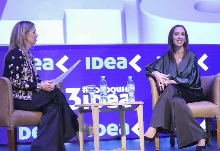 La gobernadora  María Eugenia Vidal en la inauguración del 53° Coloquio de Idea.