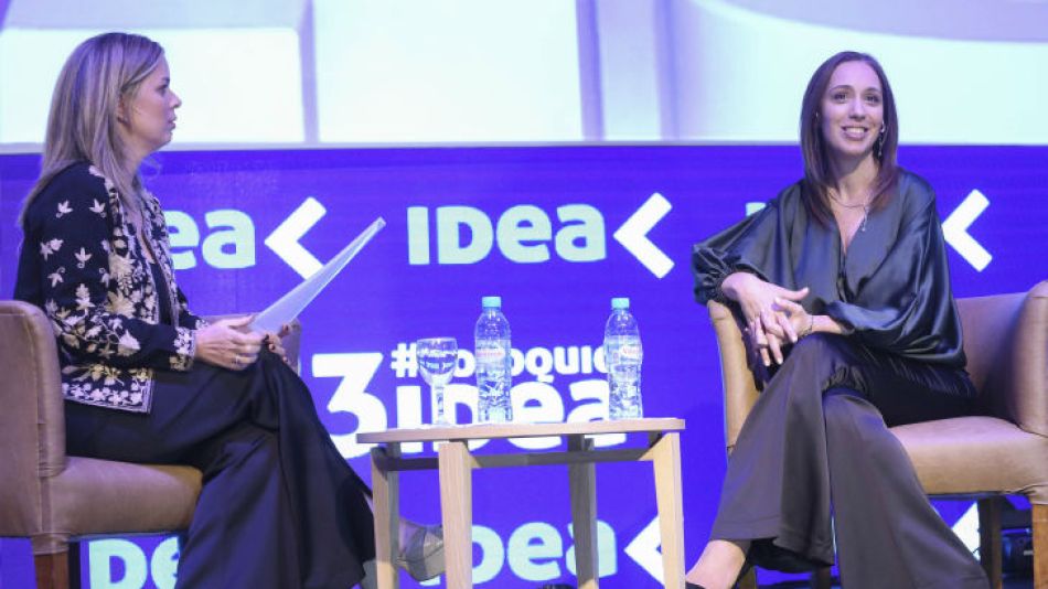 La gobernadora María Eugenia Vidal en la inauguración del 53° Coloquio de Idea.