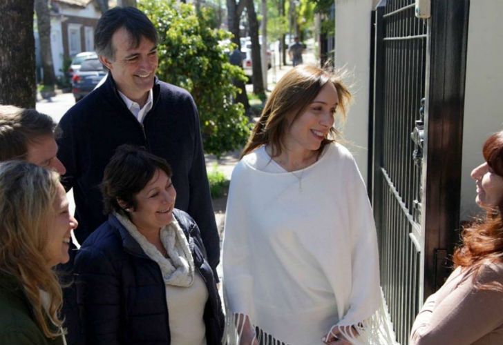 La gobernadora bonaerense, María Eugenia Vidal, estuvo de recorrida con Graciela Ocaña y Esteban Burllrich, ambos candidatos, en San Fernando.