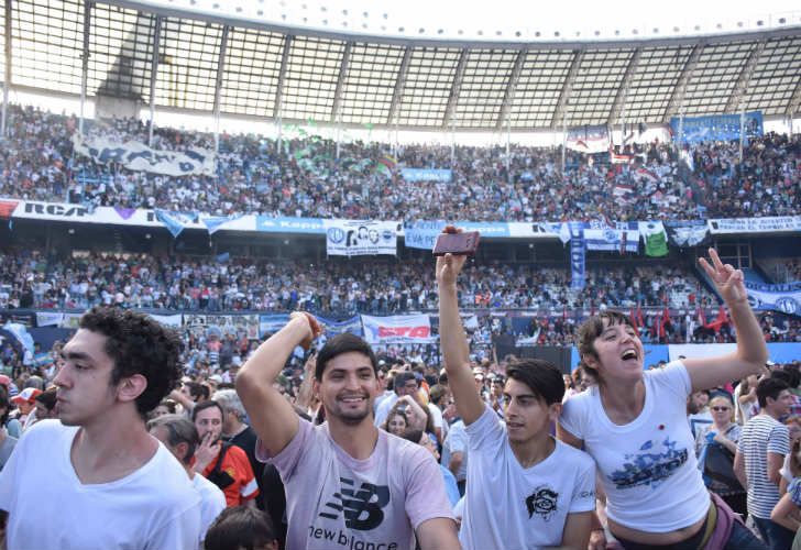 Cristina Fernández dio un masivo acto en el Estadio de Racing.