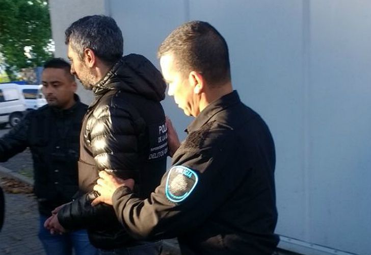 Baratta, al ser trasladado a Comodoro Py.