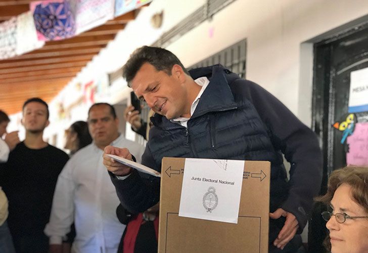 Sergio Massa emitió su voto