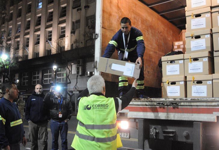 Llegada de urnas a la lagislatura Porteña 