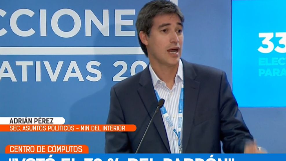 Adrián Pérez, secretario de Asuntos Políticos del Gobierno.