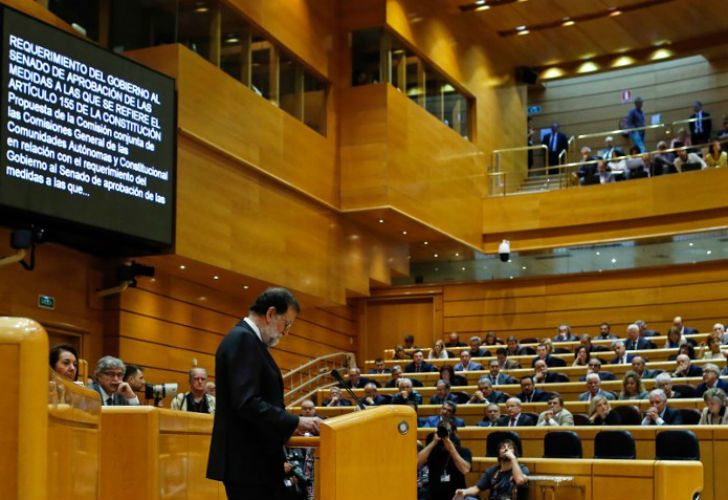 Mariano Rajoy ante el Senado.