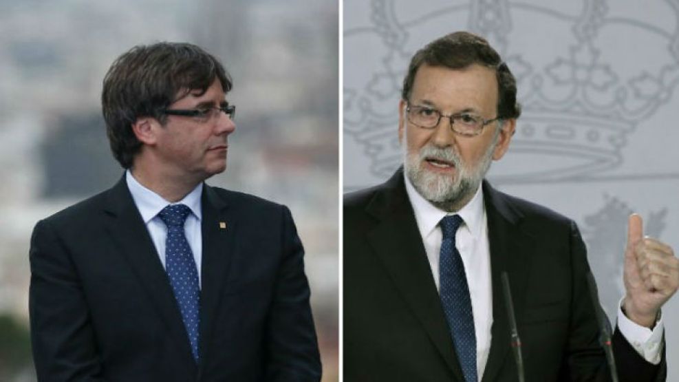 Carles Puigdemont y Mariano Rajoy, las dos caras del conflicto.