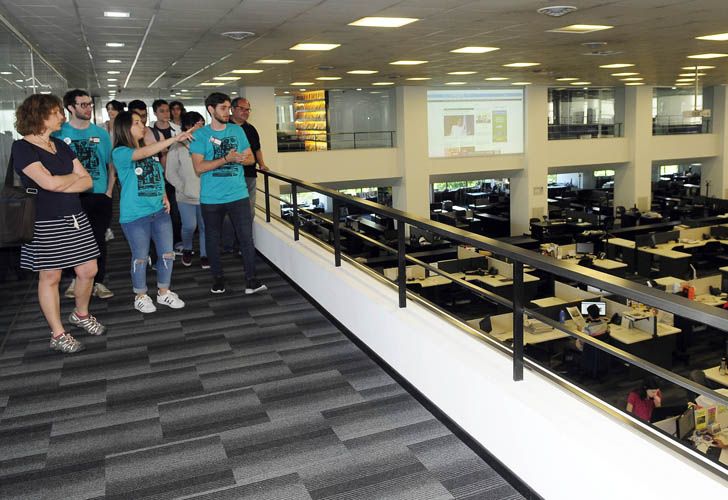 La editorial Perfil es uno de los edificios de la Ciudad de Buenos Aires que hoy abre sus puertas en el marco de Open House Buenos Aires.