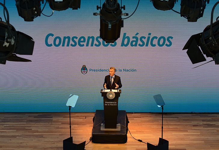 Mauricio Macri en el Centro Cultural Kirchner