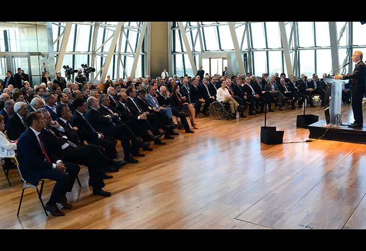 Mauricio Macri en el Centro Cultural Kirchner