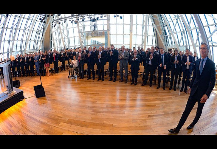 Mauricio Macri en el Centro Cultural Kirchner